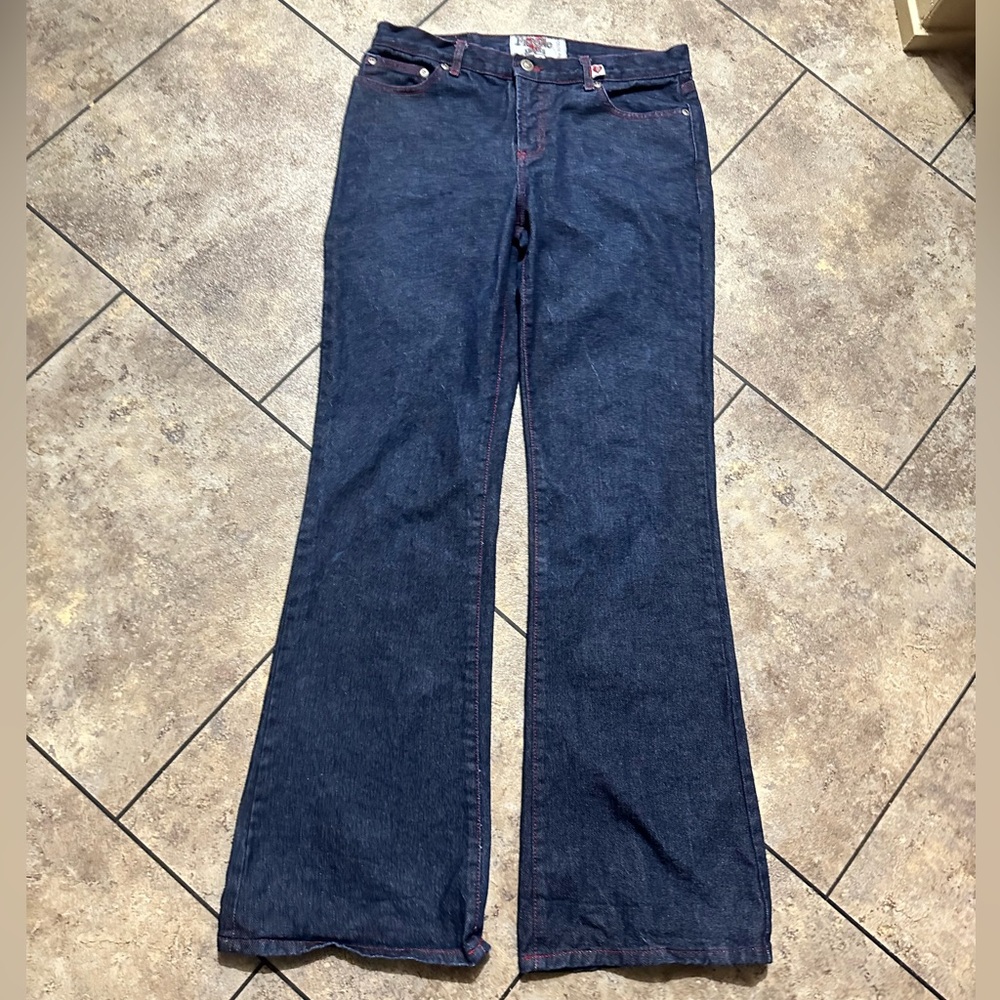 Vintage Fragile Straight Denim Size 9 Dark Wash Mid Rise 31" Inseam Made in USA